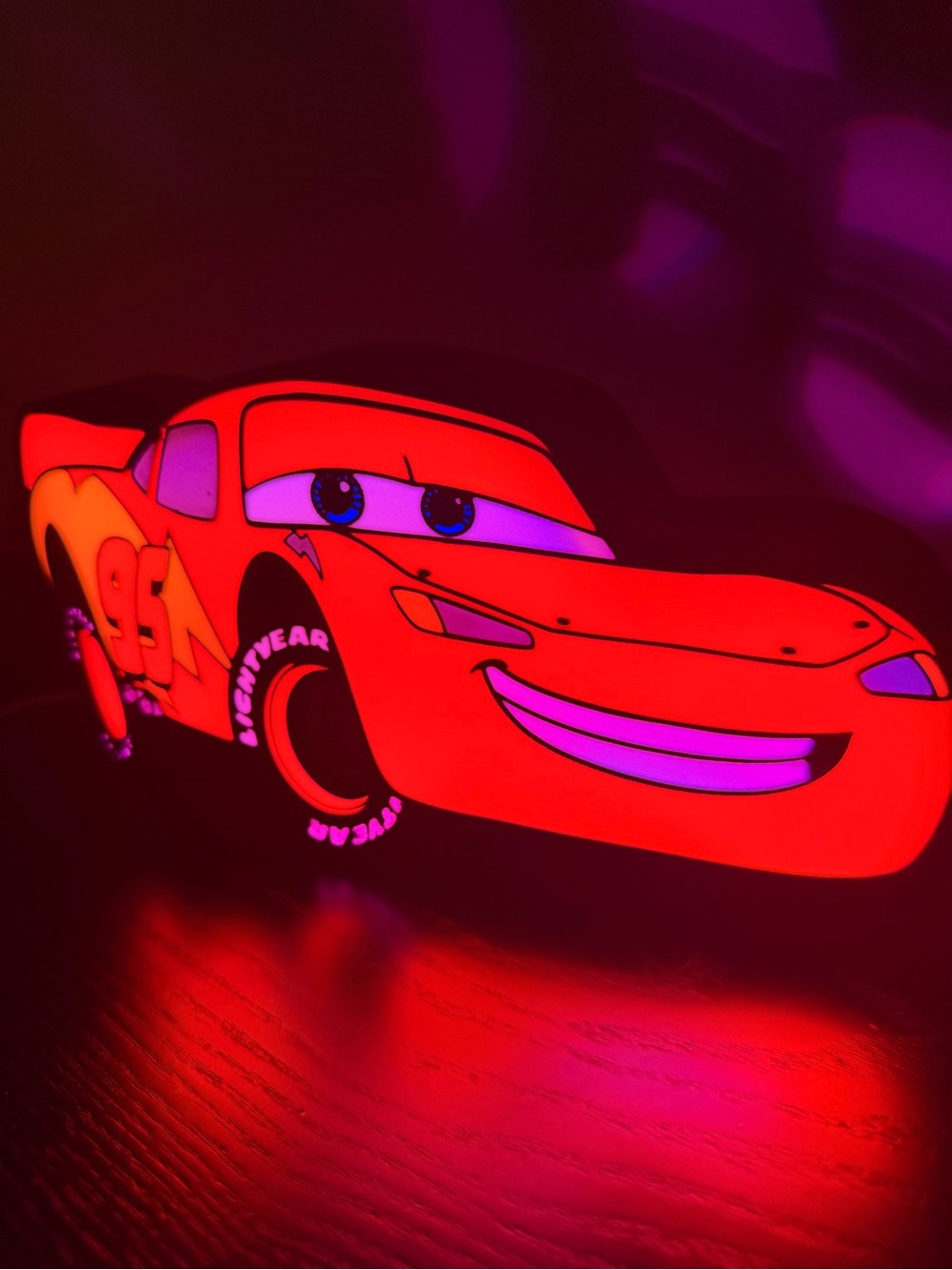 Red Lightning McQueen Race Car Lightbox